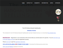 Tablet Screenshot of nationalspanishspellingbee.com